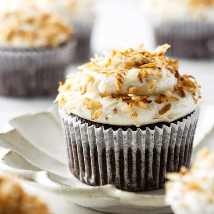 Chocolate Coconut Cupcakes