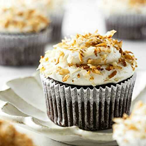 Chocolate Coconut Cupcakes