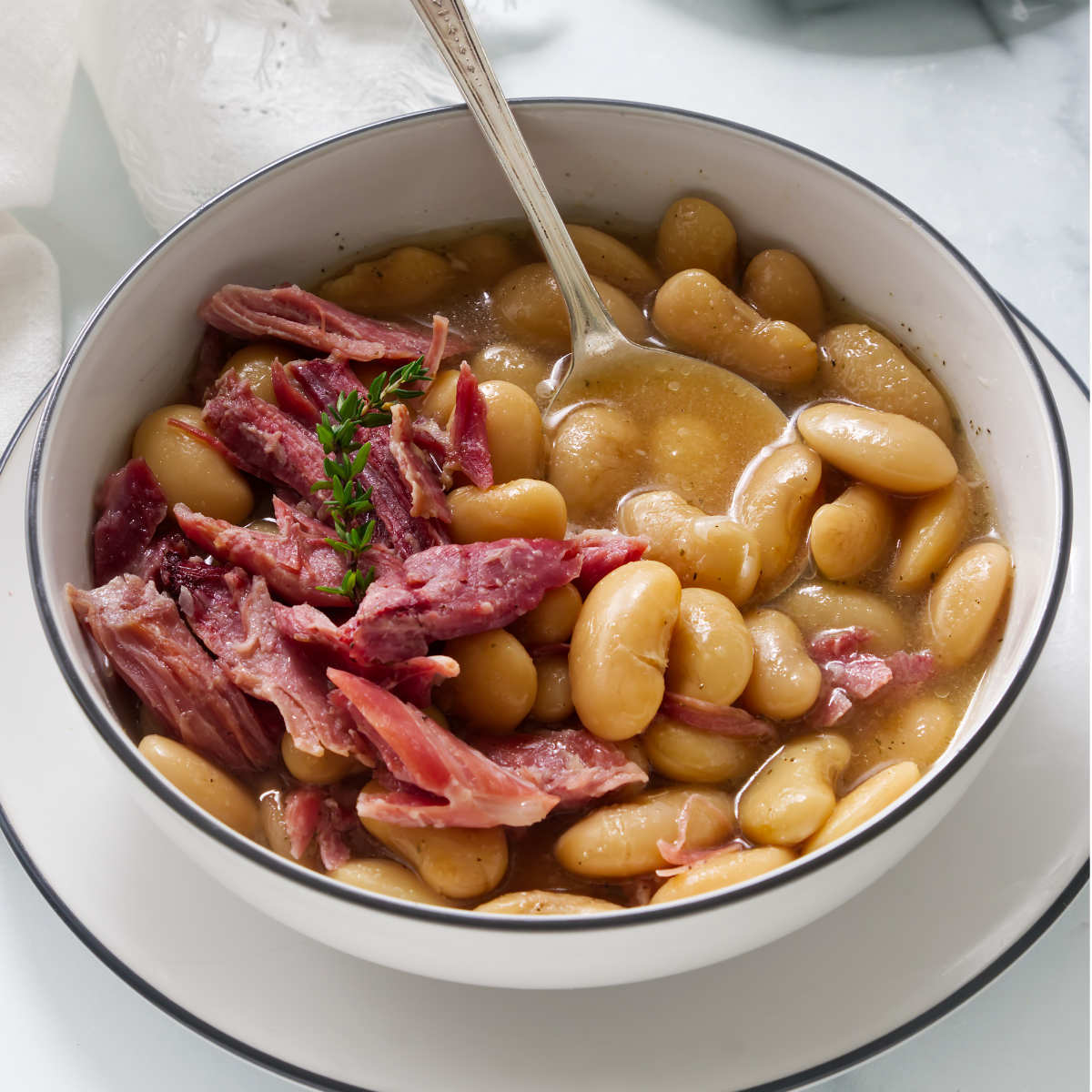 Smoky Butter Beans with Pork