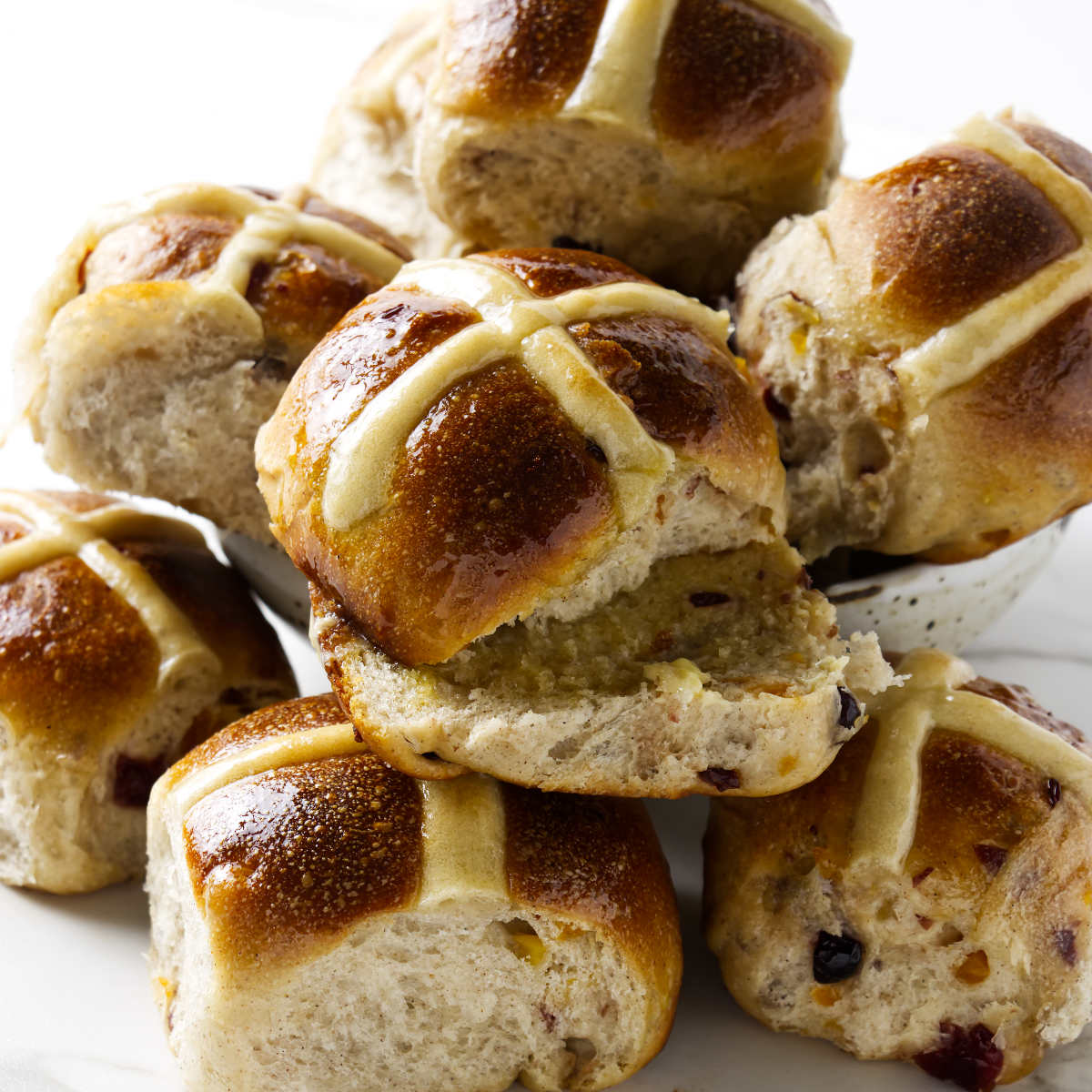 Sourdough Hot Cross Buns