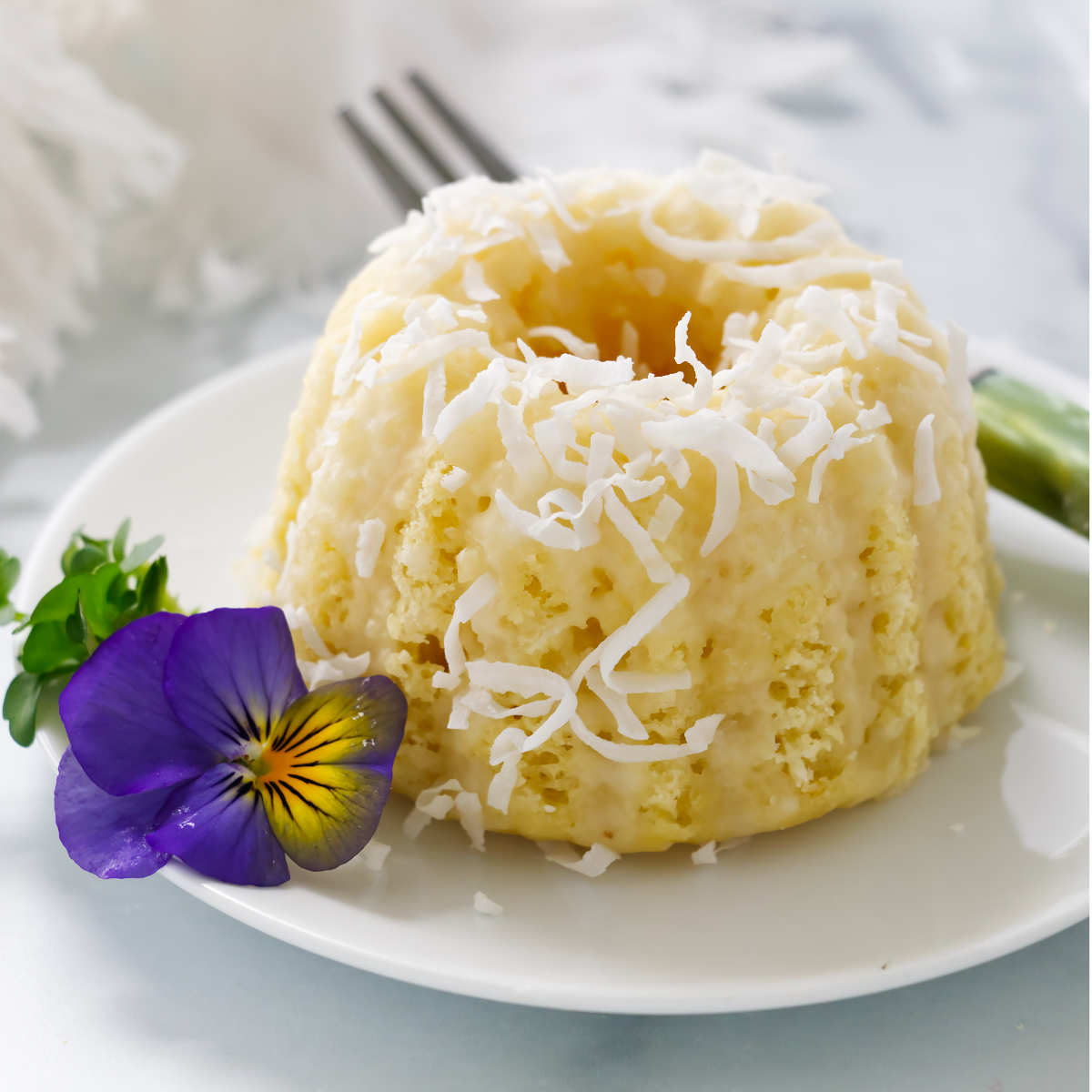 Mini Lemon Coconut Bundt Cakes