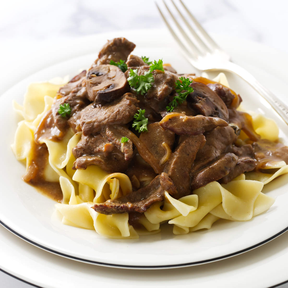 Beef Stroganoff with Steak