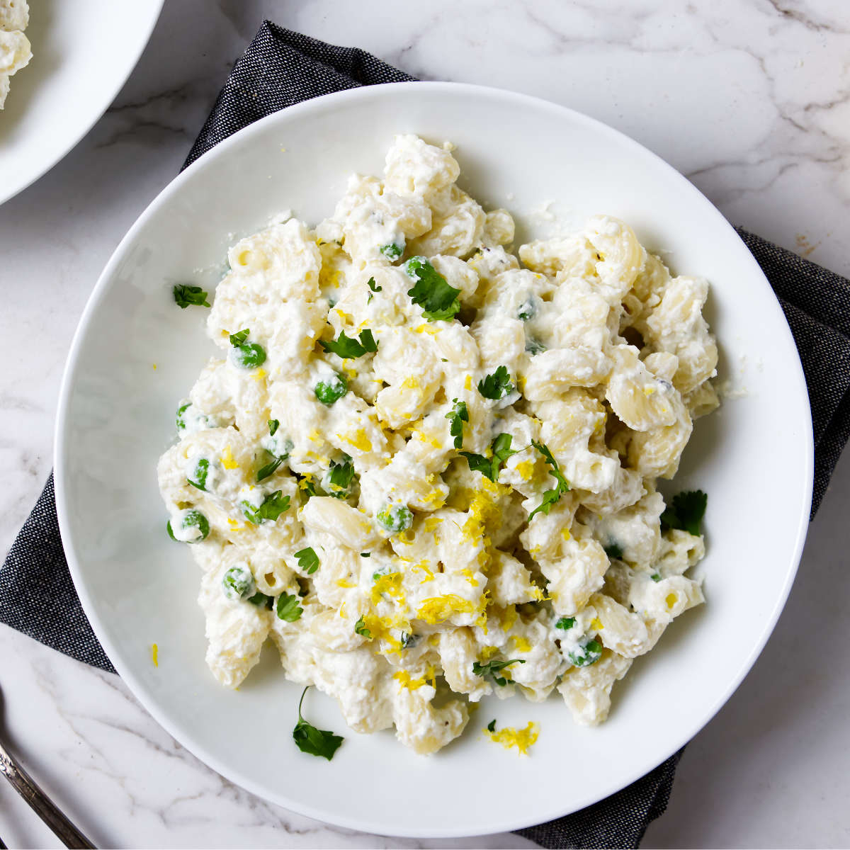 Easy Ricotta Pasta with Lemon