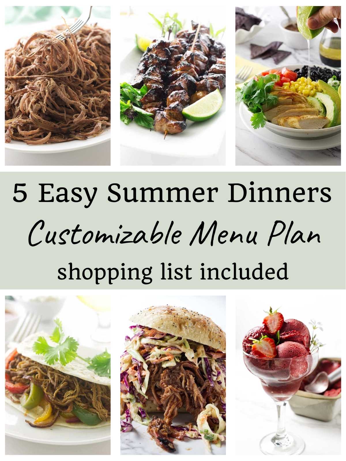 5 Easy Summer Dinners (Grill and Crock Pot Edition)