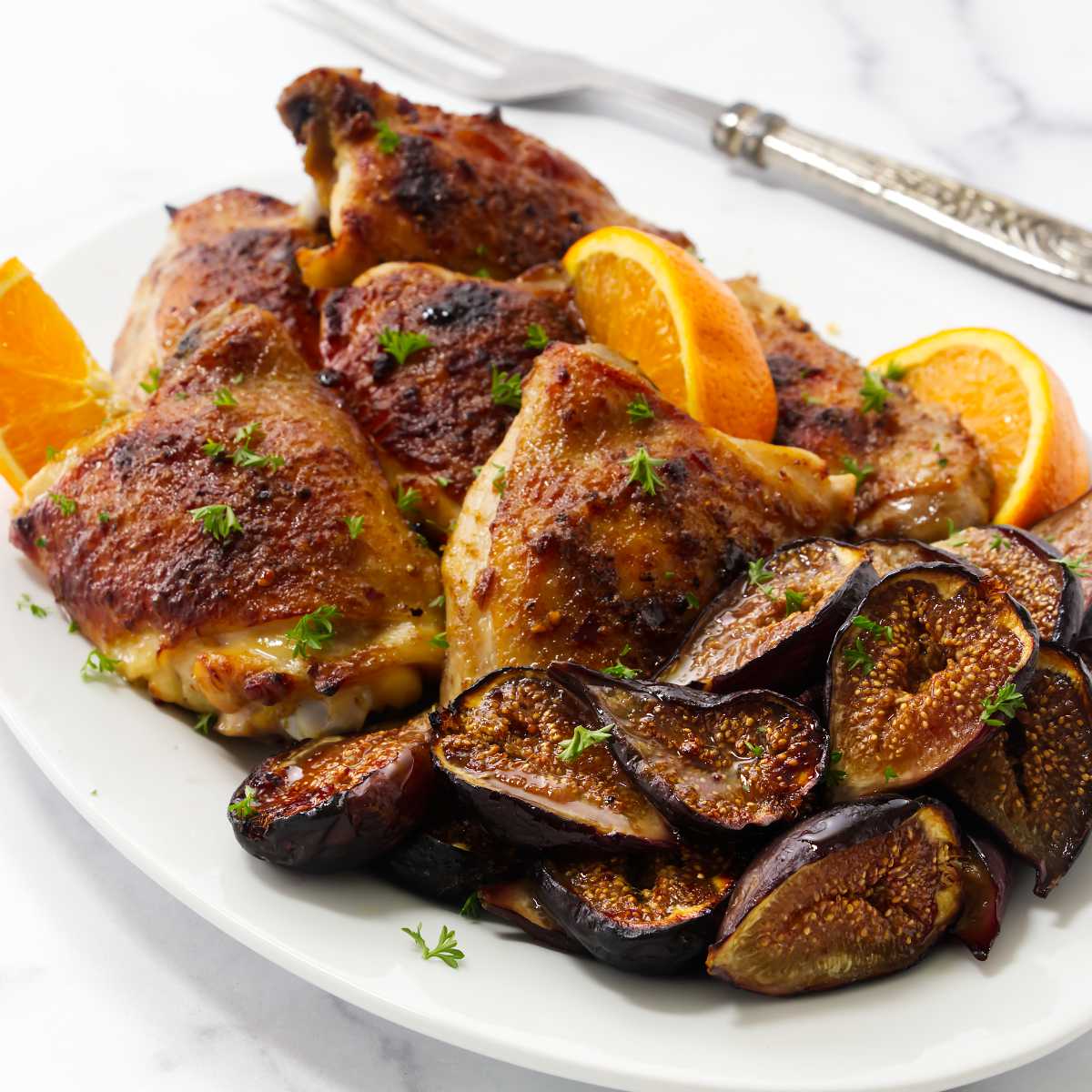Baked Chicken and Figs