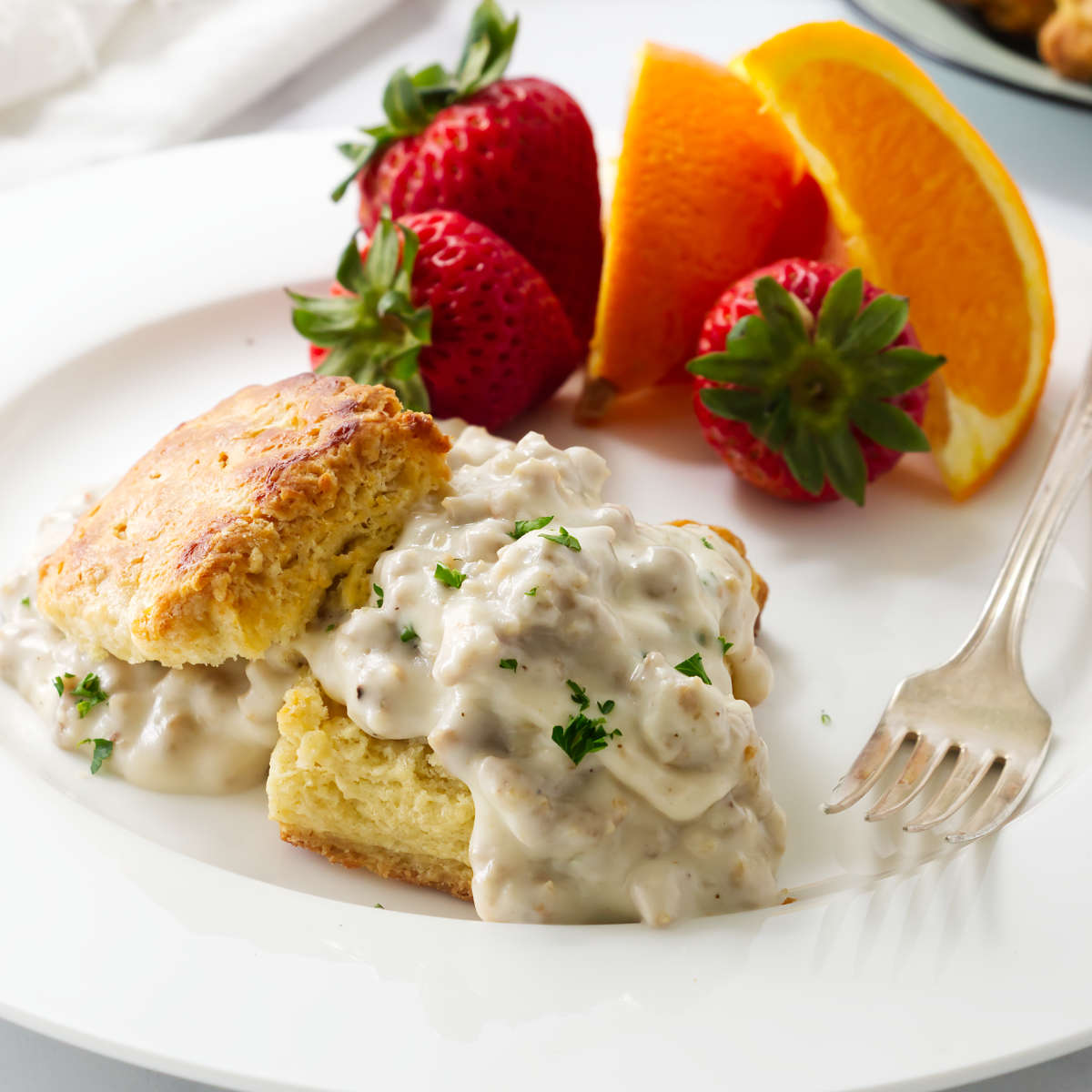 Biscuits and Gravy from Scratch
