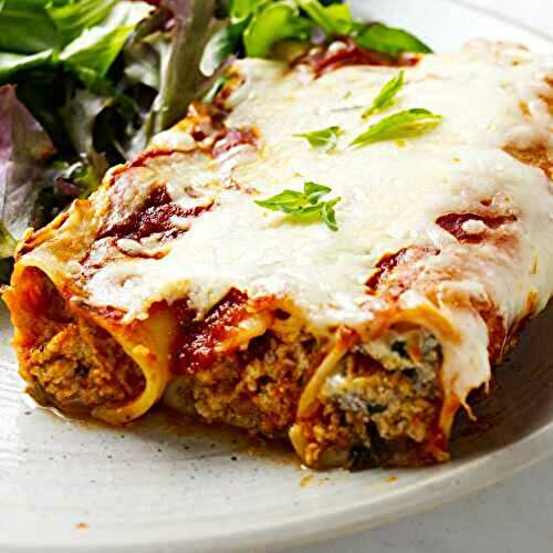 Cheese and Beef Cannelloni