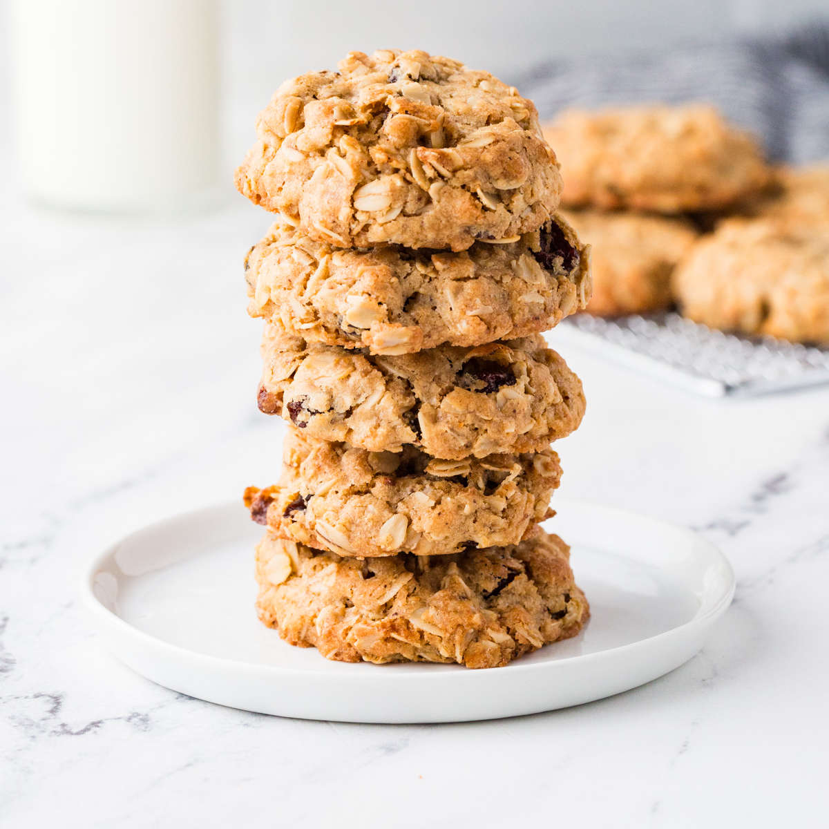 Sourdough Oatmeal Cookies with Raisins