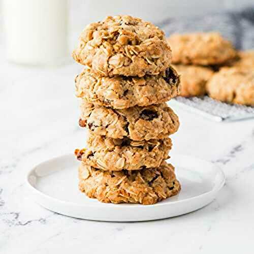 Sourdough Oatmeal Cookies with Raisins