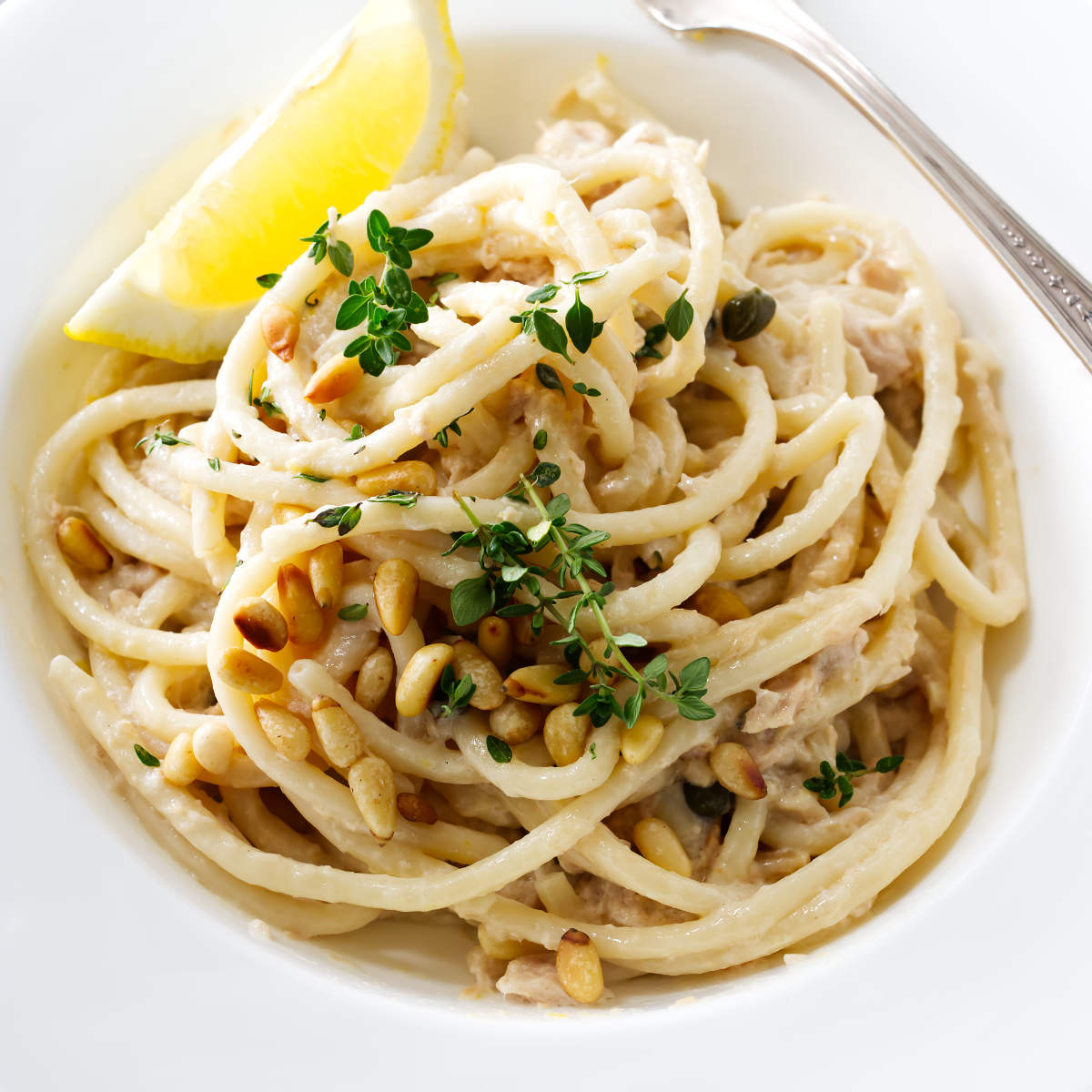 Lemony Tuna Pasta