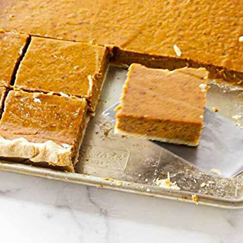 Pumpkin Slab Pie