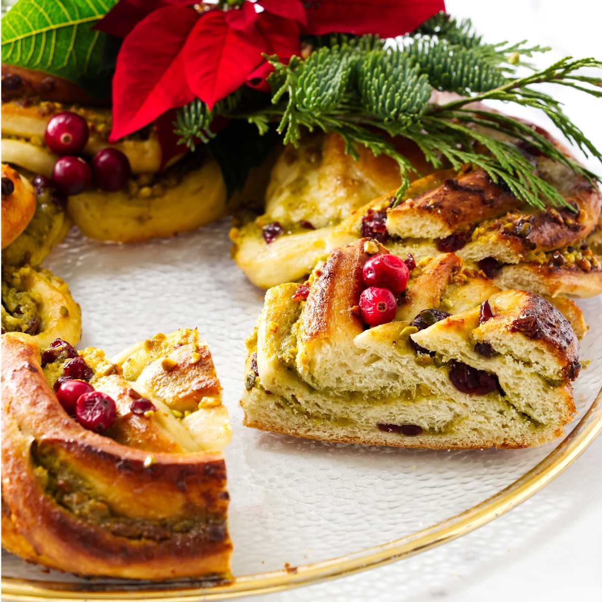 Pistachio Babka Wreath
