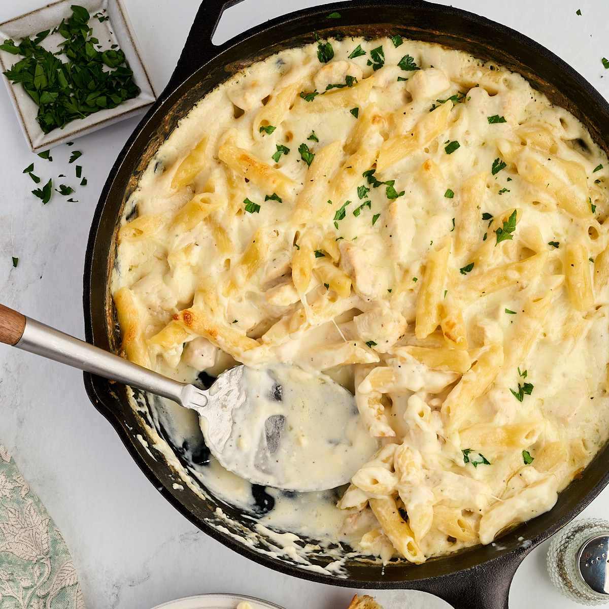 Baked Chicken Alfredo Casserole