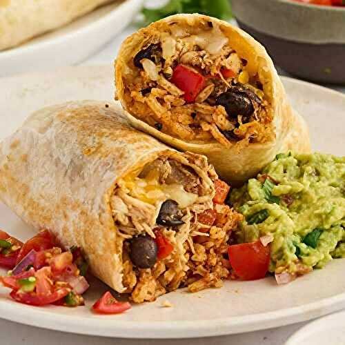 Easy Chicken Burritos