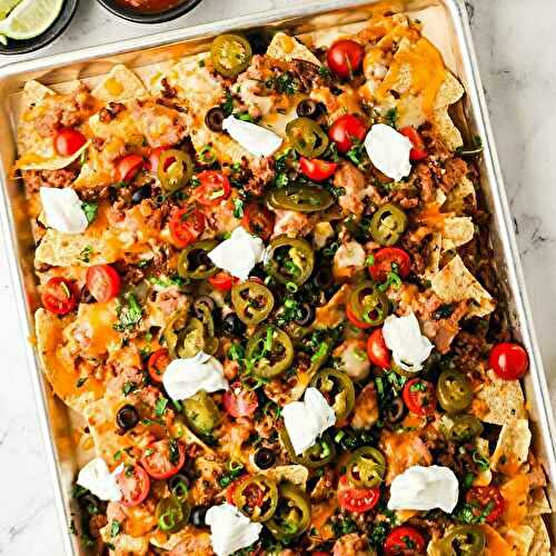 Sheet Pan Beef Nachos