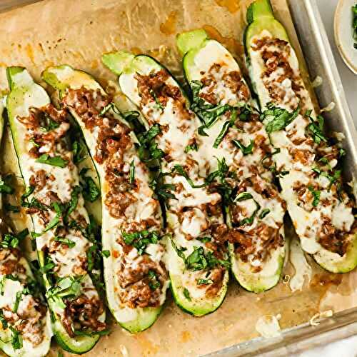 Stuffed Zucchini Boats