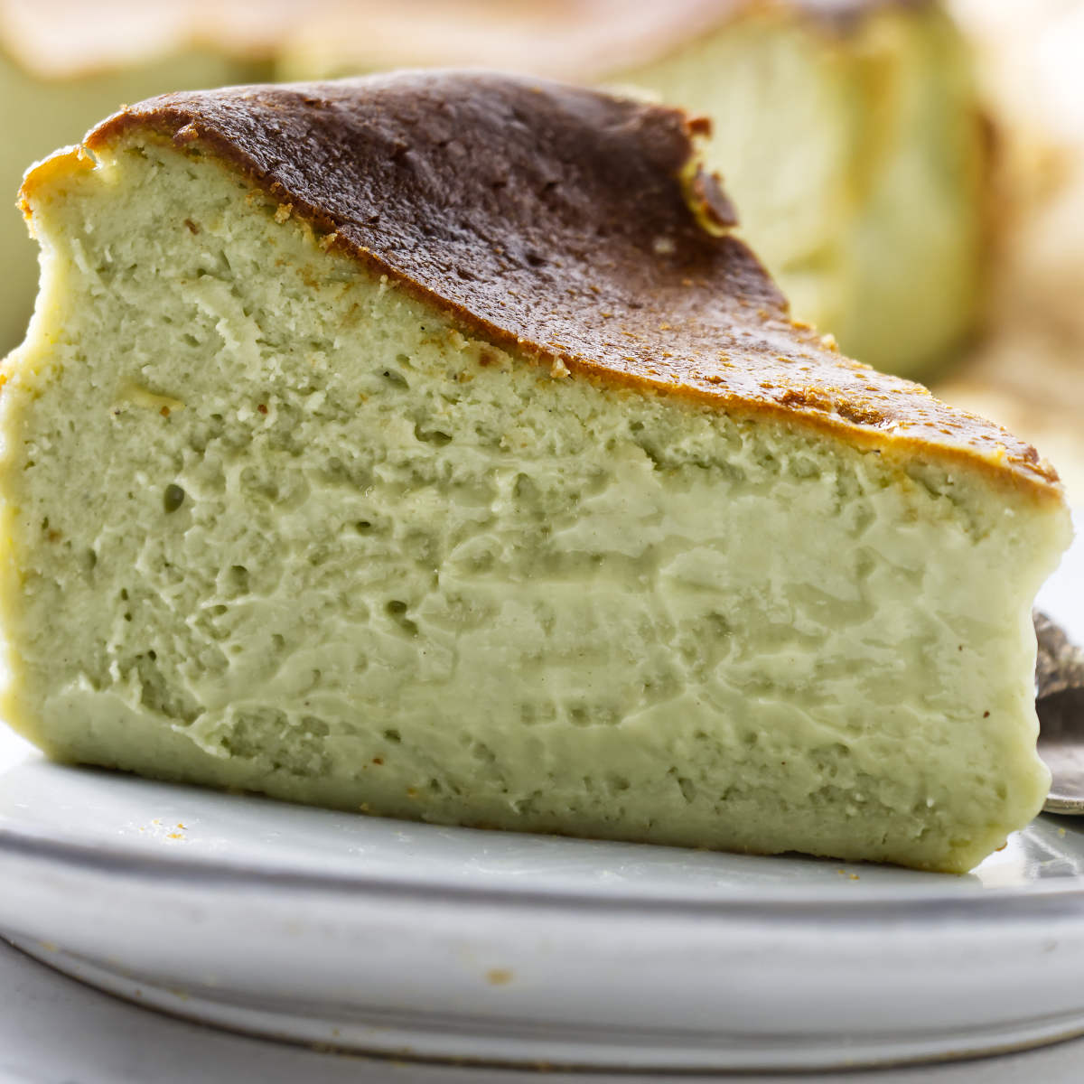 Pistachio Basque Cheesecake