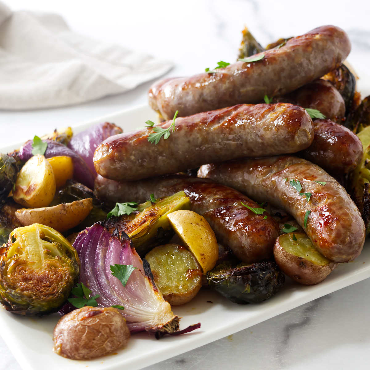 Sheet Pan Sausage and Vegetables