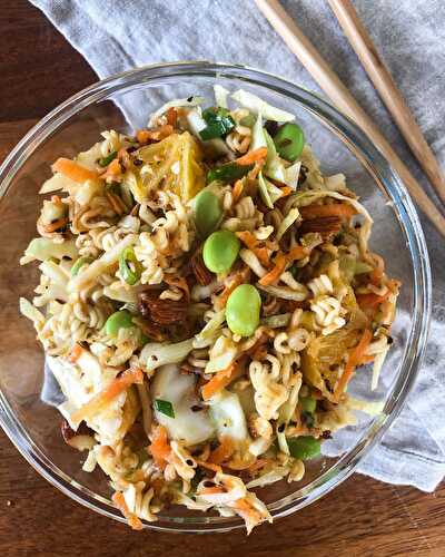 Crunchy Cabbage Salad with Toasted Ramen Noodles
