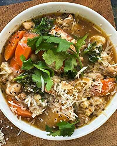 Spicy Sausage and Chunky Vegetable Soup