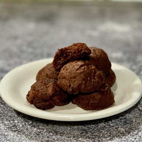 Mocha Chocolate Truffle Cookies