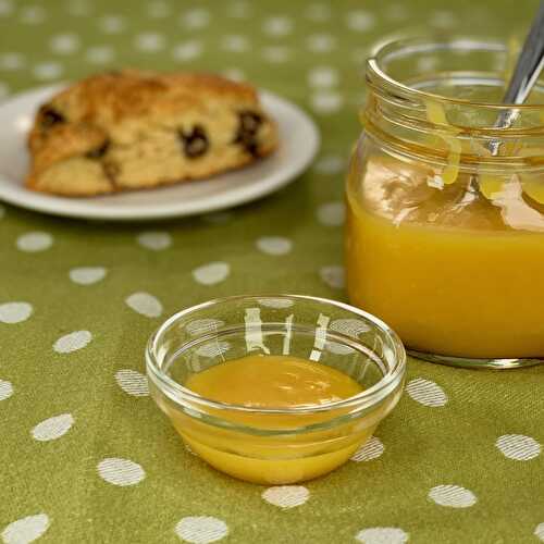 Homemade Lemon Curd with egg yolks