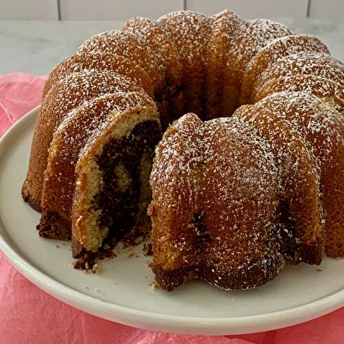 Coffeehouse Marble Bundt Cake