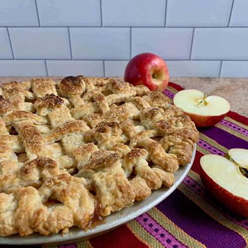 Lattice Topped Apple Pie with Boiled Apple Cider