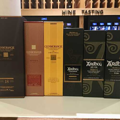 Glenmorangie and Ardbeg scotch whisky review