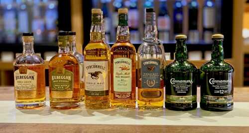 Kilbeggan Irish whiskey lineup