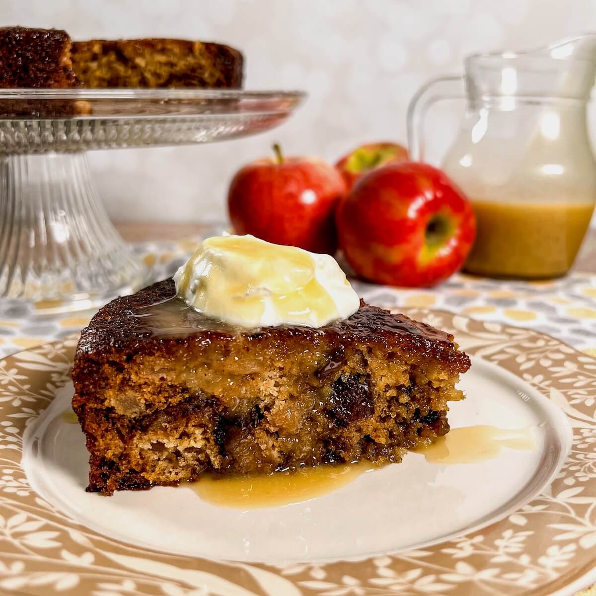 Sticky Toffee Apple Pudding