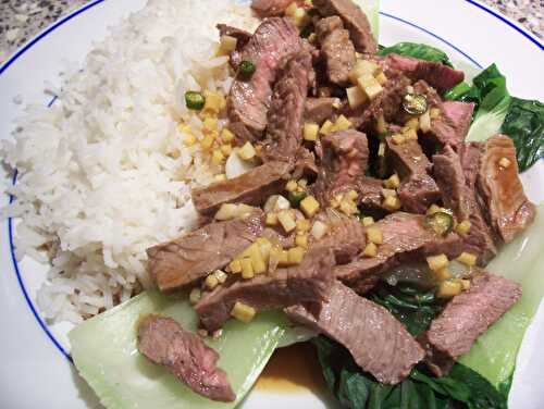 Asian Beef and Pak Choi Recipe