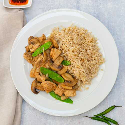 Slow Cooker Chinese Chicken Stew with Stir Fried Vegetables