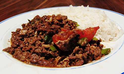 Egg and Beef Mince Stir Fry