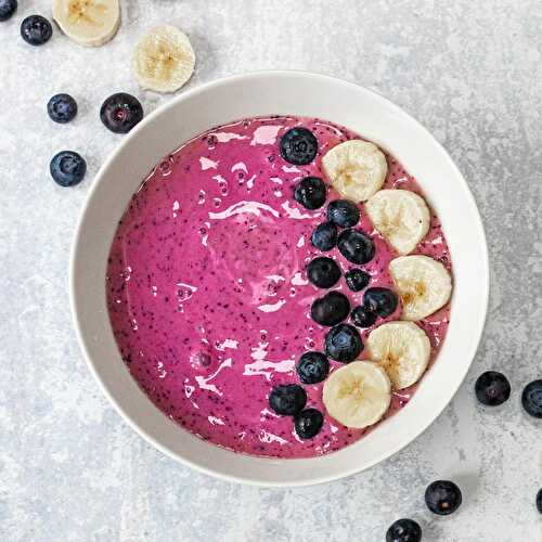 Banana and Blueberry Smoothie Bowl