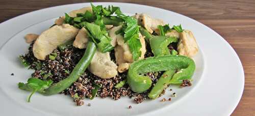Chicken and Black Quinoa Salad