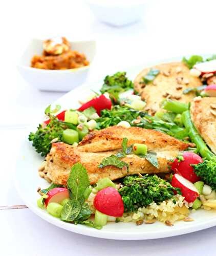 Jamie Oliver's Chicken Broccoli and Bulgur Wheat Salad