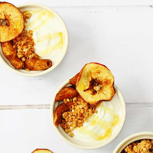Apple and cinnamon quark breakfast bowl