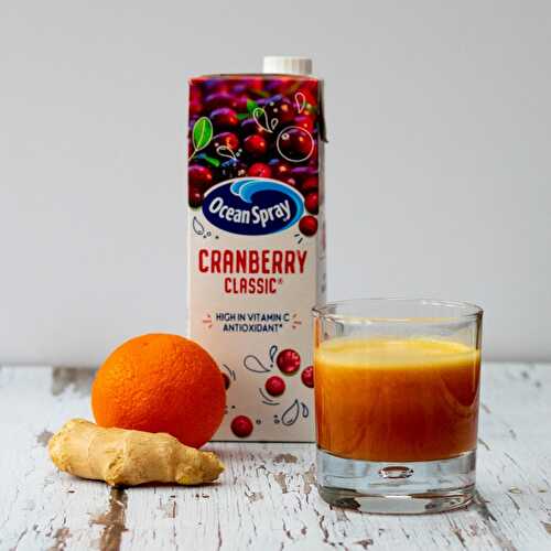 Orange, Ginger and Cranberry Smoothie