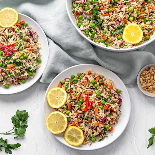 Spiced Wild Rice and Pea Salad