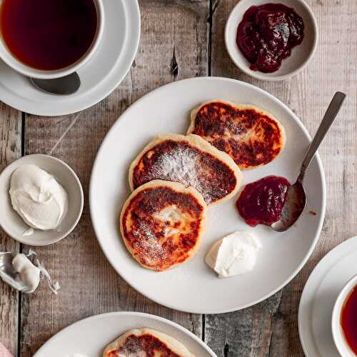 Syrniki - Ukrainian Cheese Pancakes