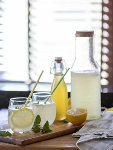 Fresh lemon lemonade