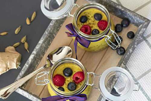 Golden milk chia pudding