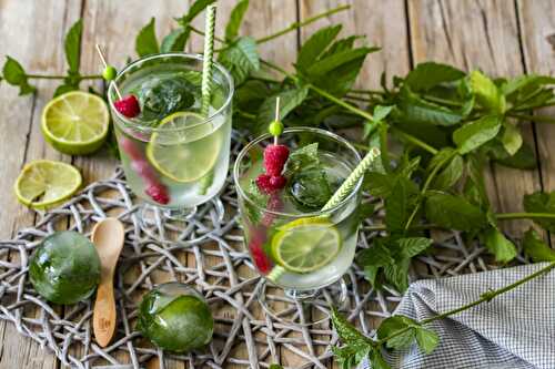 Coconut water with mint