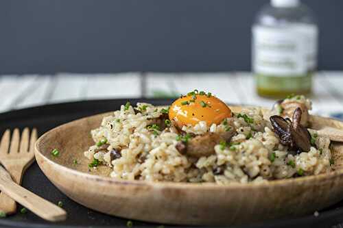 Risotto with boletus and white truffle oil