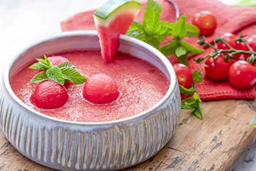 Watermelon soup, deliciously summery and refreshing