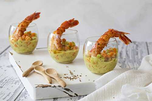 Grilled scampi with carrot, leek and anise