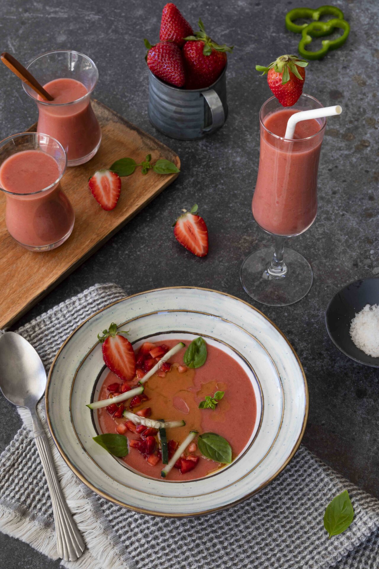 Strawberry gazpacho
