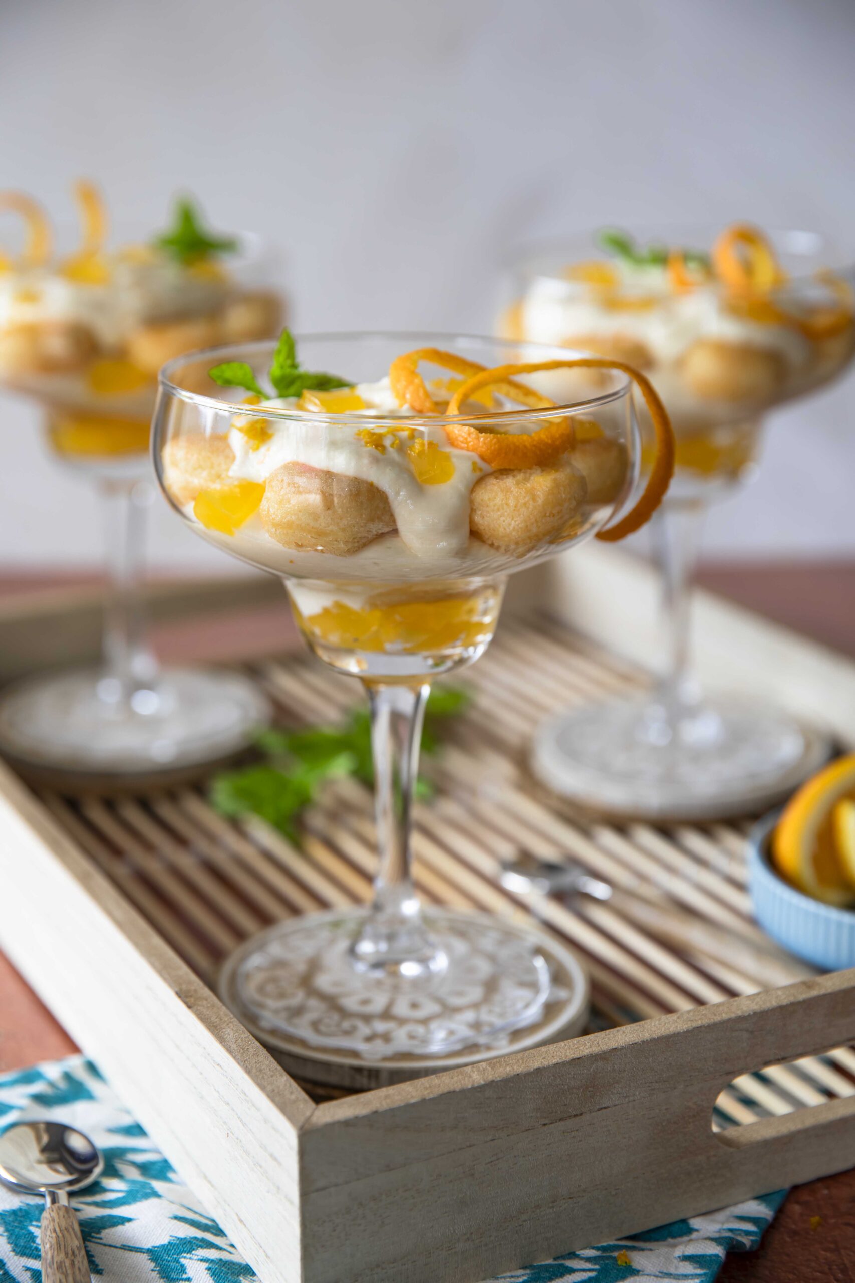 Tiramisu with orange