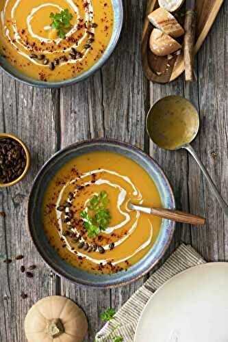 Pumpkin soup with Sweet potato